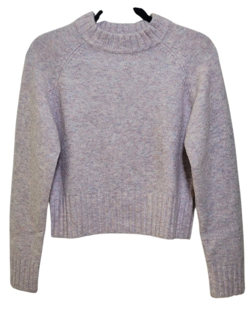 French Connection Cotton Candy Suzie Mock Neck Cropped Sweater XS NEW Scandi